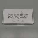 1200Mbps Dual Band 5GHz/2.4GHz WiFi Extender, WiFi Extender Signal Booster, 12880 Sq.Ft Coverage, 105-Device Support, Setup for Home & Outdoor Use (Black-Y1)