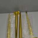 Osring 16 Inch Furniture Legs Gold Round Tapered Metal Table Leg, Slant Cabinet Furniture Feet Hardware for Coffee Table, 4 Pack