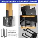 6x6 Concrete Post Anchor, Heavy Duty Stainless Steel Concrete Fence Post Holder with Air Flow Channe Post Base Bracket for Fence, Deck Railing,Pergola, 4Pack [Patent Pending]