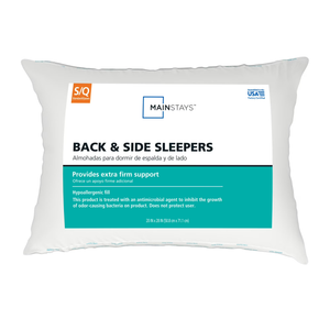 Mainstays Back & Side Sleeper Bed Pillow, Standard/Queen