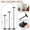Black Tall Floor Candle Holder of 3 Large Wrought Iron Floor Candelabra
Large Fireplace Candle Holder Pillar Decor Candlestick Stand, Decorative Tall Black Candle Stand for Home Wedding Party Decor