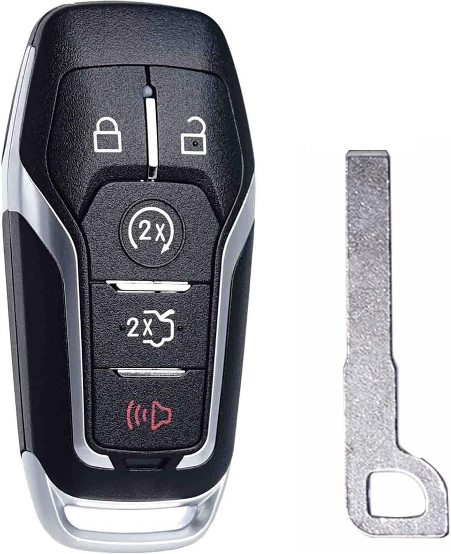 Key Fob Replacement Fits for Ford Explorer 2016-2017 Edge Mustang 2015-2017 Fusion Titanium Lincoln MKZ MKC 2014-2016 MKX 2016 2017 2018 2019 Keyless Entry Remote Control M3N-A2C31243300
