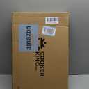 COOKER KING 12-Inch Stainless Steel Pan, Hybrid Nonstick Frying Pan, Skillet, 3-Ply Clad Cookware, Even Heat Distribution, Dishwasher & Oven Safe, with Stay-Cool Handle, Induction Compatible