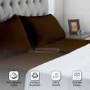 Ready To Rest 100% Egyptian Cotton Split California King Sheets Sets for Adjustable Bed 5 Piece, Fits Mattress Upto 16" Deep, Ultra Soft, Cooling Bed Sheets, Chocolate Stripe