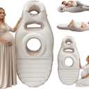 Inflatable Pregnancy Pillow, New Upgraded Belly Mattress Float with Abdominal Hole Full Body Inflatable Bed for Pregnant Women, The Pregnancy Pillow for Sleeping Prone