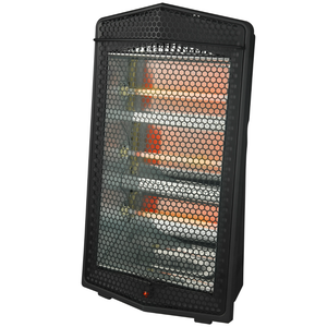 Room heater1500W Ultra Quiet Quartz Radiant Heater, Black