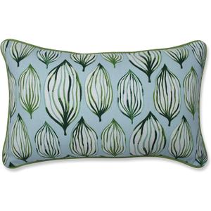 Pillow Perfect Indoor Tropical Leaf Verte Lumbar Pillow, Green