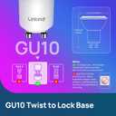 Linkind Matter GU10 Smart Light Bulbs, 40W 470LM Color Changing GU10 LED Bulbs, Works with Alexa/Apple Home/Google Home, Tunable White(1800K-6500K), Music Sync & Light Shows, 2Pack