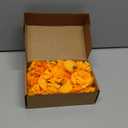 Hananona 50Pcs Artificial Marigold Flower Heads, Silk Marigold Heads Bulk Fake Flowers for Dia De Los Muertos Decor DIY Marigold Garland Day of The Dead Decorations (Orange)