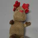 Senneny Dog Christmas Toys Reindeer, Stuffed Squeaky Toys for Dogs Puppy, Plush for Large Medium Dogs, Interactive Durable Dog Chew Toys