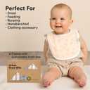 8-Pack Organic Baby Bibs for Boys, Girls - Soft Cotton Drooling and Teething Bibs for Baby Girl & Boy, Extra Absorbent, Easy to Clean & Put On for Toddler, Newborn, Infant 0-24 Months (Fleur)