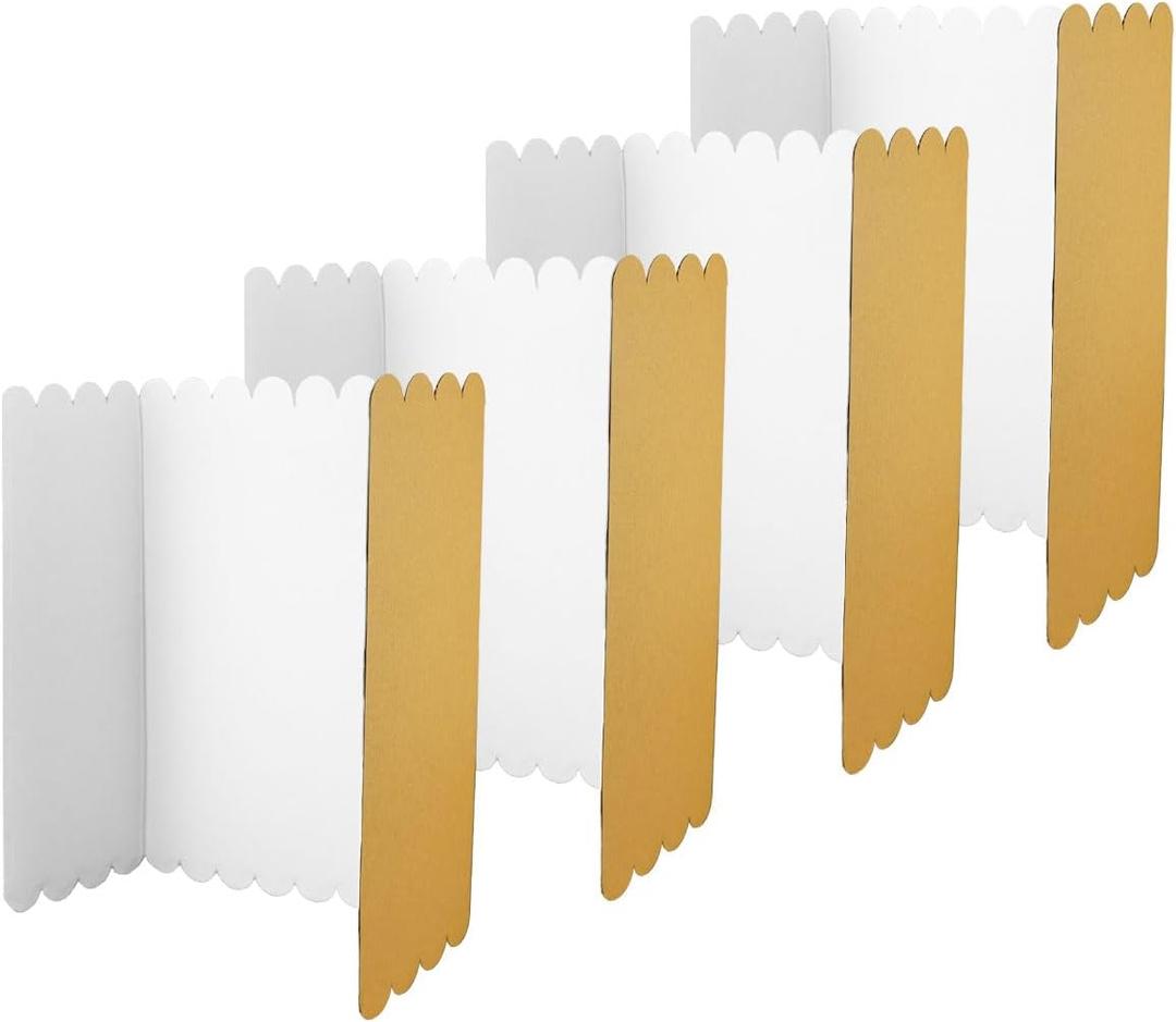 2 x 4Pcs Tri Fold Boards 25x16 Inches Display Board Corrugated Project Boards Small Display Boards Science Fair Board Poster Board for Science Fairs, School Projects and Business Project