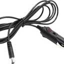 12V Car Charger Adapter, Car Cigarette Lighter Male Plug to DC Connector, Power Cable Compatible with Neck Back Massage Cushions/Portable DVD Players/Cars Refrigerators/Cameras (1PC)