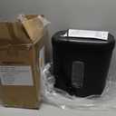 Amazon Basics 8-Sheet High Security Cross Cut Paper and Credit Card Shredder with P-4 Security, Auto Shut-off, Black