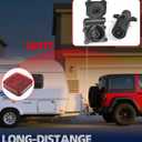 spnanma Wireless Trailer Lights Kit Magnetic, LED Wireless Tail Lights for Trailer with Strong Magnet and Rechargeable Battery, IP67 Waterproof, Portable Tow Light Set for Trucks, RVs, Boats, Campers