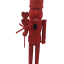 Wooden Christmas Nutcracker, 36.5 cm, Christmas Nutcracker Doll, Red