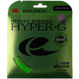 Solinco Hyper-G Round Tennis String, 18, Green