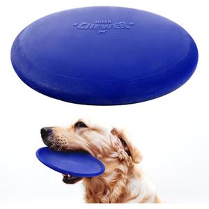SuperChewer Tough Flying Disc Toy | Lifetime Replacement | Strong Natural Rubber | Great Dog Fetch Toys | Rubber Disc Toy for Dogs | Ultra Durable Chew Toys for Aggressive Chewers | for All Breeds (Large - 8.5 Inch / 9 oz)