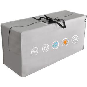 Outdoor Cushion Storage Bags Waterproof Outdoor Cushions Storage Bag Extra 48" L x 16" W x 22" H Large Patio furniture Cushion Storage Bag with Handle and Zipper