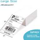 SJPACK 4x6 Thermal Labels, 8000 Shipping Labels with Perforated Line, Commercial Grade Thermal Shipping Label Paper