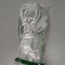 Flat Plug Extension Cord with 3 Outlets Extender, Indoor Extension Cord Flat Plug Power Strip 16 Gauge 30FT White 3 Prong, 16/3 SPT-3 13A, UL Listed