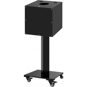 Large Acrylic Raffle Ticket Box with Slot, Mobility Versatile Suggestion/Donation/Offering Collection Boxes with Stand for Drawings, Voting, Ballots, Charity, Feedback, Event, Black