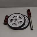 Sunny Health & Fitness Waist Trainer Ab Roller with Elbow Support, Training Wheels, Foldable for Home Gym, Abdominal Exercises, Core Strength, Glute Trainer, Crunch Workouts with Optional Dip Station