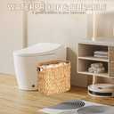 Toilet Paper Basket, Over the Toilet Storage for Tank, Slim 6.5" W  9.45" D Holds 6 Rolls, Fits Narrow Tub Gaps for Bathroom, Kitchen & Home