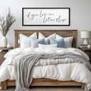 TQianJiang Master Bedroom Above Bed Wall Decor Art Funny Sleep Quote 32"12" If You Love Me Let Me Sleep Sign Large Rustic Farmhouse Wood Framed for Couples Over Bed Wall Hanging (Black)