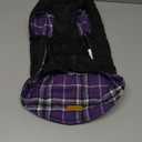 Kuoser Waterproof Dog Coat, Reversible Dog Jacket for Medium Dogs, Adjustable Durable Doggie Winter Coat Warm Puppy Cold Weather Apparel from Small to Large Breed, Purple M (Medium (Pack of 1))