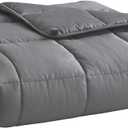 Weighted Blanket 17lbs 60"x80" Cooling Breathable Heavy Blanket Microfiber Material with Glass Beads for Adult All-Season Summer Fall Winter Soft Thick Comfort (01-dark Grey)