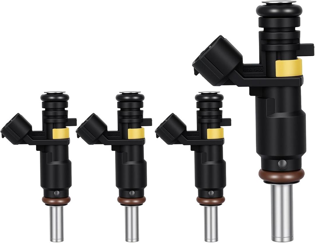 2005-2016 4PCS Fuel Injectors Compatible for MINI Clubman R55, Cooper Base R56 Cabrio R57,Coupe R58,Roadster R59,Countryman R60,Paceman R61, Replace 13537528176