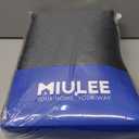 MIULEE 100% Blackout Room Divider Curtains, Extra Wide Ceiling Halloween Panel Sound Proof Thermal Privacy Drapes for Living Room Bedroom Sliding Door, Ceiling Track, W100 x L84 Inch, Black, 1 Panel