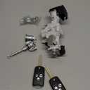 Ignition Switch Left Door Lock Cylinder Steering Starter Housing Fuel Cap 3-Button Key Shell, Complete Lock Set for Honda Civic 2012 2013 2014 72185-TR0-A01 ZPZPHOM