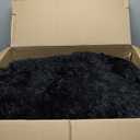 Ophanie 6x9 Black Area Rugs for Living Room Bedroom, Fluffy Shag Fuzzy Plush Soft Carpets, Floor Shaggy Grey Rug, Home Decor Aesthetic