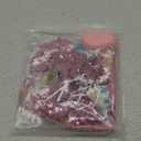 ADOGGYGO Dog Birthday Party Supplies, Pink Girl Dog Birthday Bandana Hat Numbers Bow Set for Medium Large Dogs (Large)