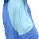 Slim Fit Unisex Adult Onesie Animal Pajamas Halloween Cosplay Sleepwear (Large, St-blue)