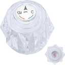 Faucet Handle Replacement for Delta Faucet RP2391 Single Clear Handle Kit, Bathtub Knob Replacement, Only Fits for Delta 600 Series Tub/Shower Faucets, Knob Handle Kit with Button and Set Screw