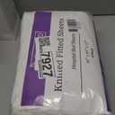 BLISSFORD - 4 Pack Fitted Hospital Bed Sheets with Elastic All Around for a Cotton Rich Soft Knitted Jersey Sheet, 36 x 84 x 12