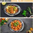 30 Pack Slow Cooker Liners, Large Size 13"x 21" Cooking Bags Disposable Pot Liners, Plastic Slow Cooker Bags Fits 3-8 Quarts, BPA Free, Suitable for Oval & Round Pot