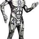 Morphsuits Android Costume Futuristic Bodysuit, Robot Costume Adult Men, Futuristic Clothing, Robot Costume Adult (Large)