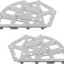 Coshar 2 Pair 3 Layers Shoes Drawer Cabinet Hinges Shoe Cabinet Flip Frames Replacement Fittings Stainless Steel Shoes Flip Turing Rack, Grey (Gray)