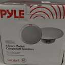 Pyle 6.5 Inch Dual Marine Speakers - 2 Way Waterproof and Weather Resistant Outdoor Stereo Sound System with 400 Watt Power, Polypropylene Cone and Butyl Rubber Surround - 1 Pair - PLMR605W(White)