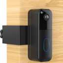 Blink Doorbell Camera Mount, HomeMount Anti-Theft Blink Doorbell Mount No Drill, Easy Installed Blink Video Doorbell Door Mount Bracket, Not Damage Your Door, Fit for Blink Doorbell Camera 1st/2nd (Black)