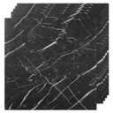 VallisCo 30-Pack Peel and Stick Vinyl Floor Tiles, 12"x12" Self-Adhesive Waterproof Peel and Stick Flooring Planks DIY for Bathroom, Kitchen, Living Room, Cover 30 Sq. Ft Black