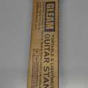 GLEAM Guitar Stand - Adjustable Fit Electric, Classical Guitars and Bass, Load Capacity 20LB, Accessories, Folding Type Black (CG-4)