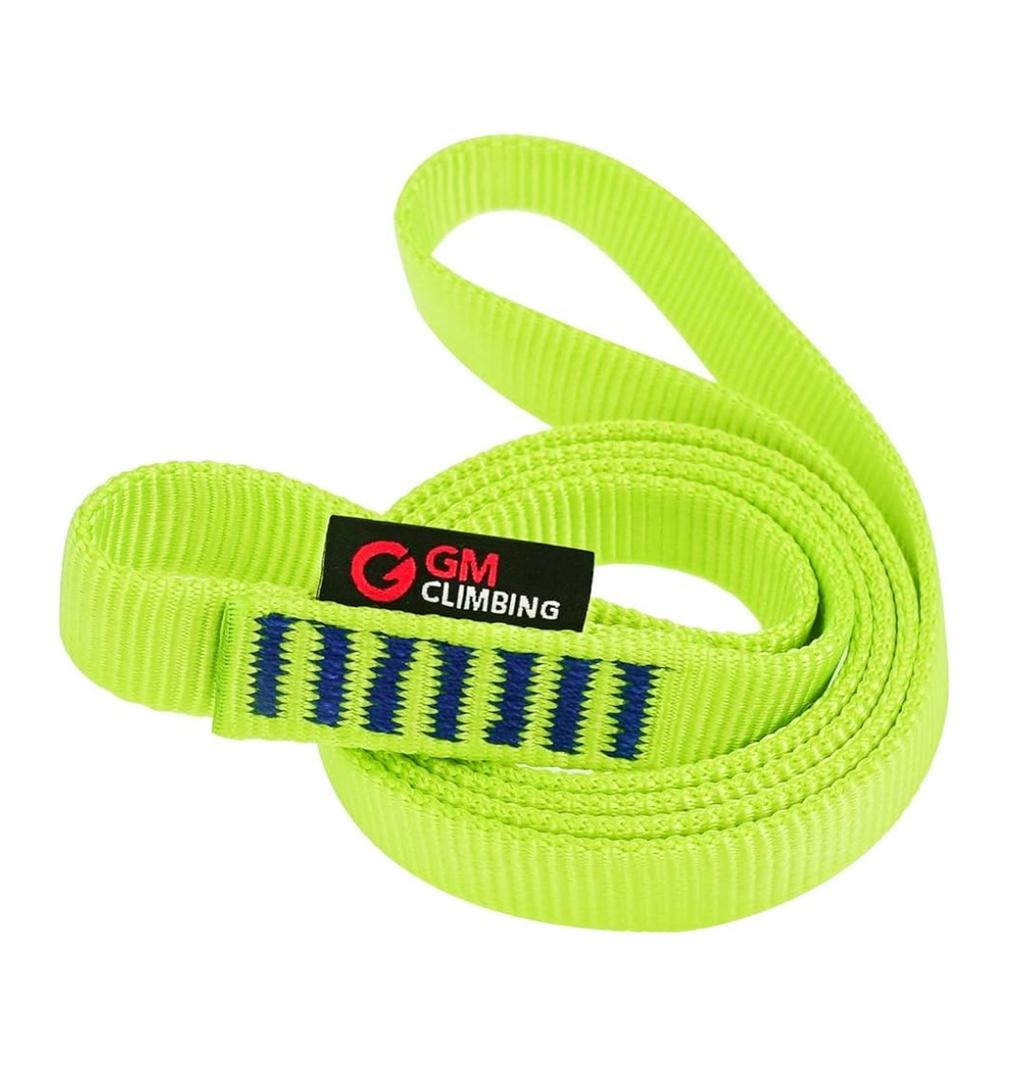 GM CLIMBING 16mm Nylon Sling Runner 22kN / 4950lbf CE UIAA Certified. 120 CM/ 48 Inches/ Pack Of 3