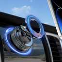 360 Nano Gel Vacuum Magnetic Phone Holder,2026 Upgraded Car Phone Holder for Magsafe Strongest Magnetic Car Truck Accessories for Men Women for iPhone 17 Android Smartphones