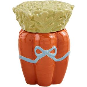 Mud Pie Carrot Easter Canister; Approx 6" x 3 3/4"
