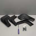 REEVAA Tesla Model Y Accessories - Mud Flaps [Protect Paint, No Drilling Required] All-Weather Splash Guard Body Kits for Model Y 2019-2024, Black (Set of 4)